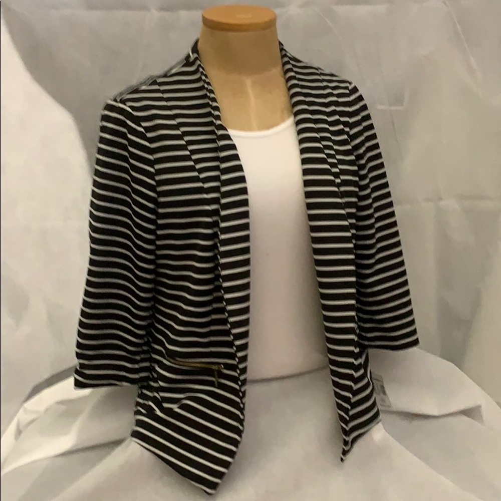 Black and White Stripped Jacket